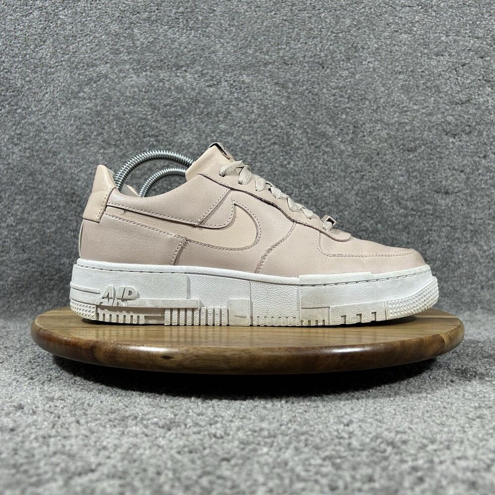 Nike AF1 Air Force 1 CK6649-200 Women's Size 9 Pixel Particle Beige Shoes Used